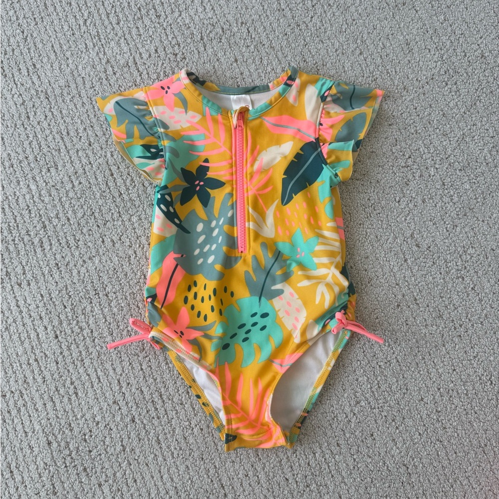 Cat & Jack Tropical Print Swimsuit